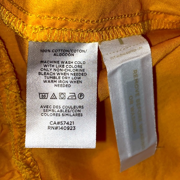 LOFT Beach NWT Size Large Marigold Yellow Open Tie Back Tiered Maxi Dress 3201 - Picture 11 of 11